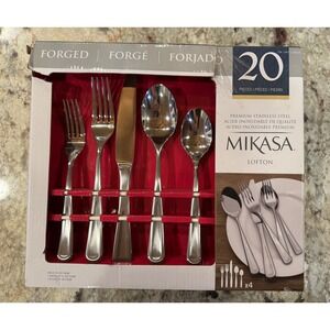 Mikasa Lofton 20 Piece Premium Stainless Steel Flatware Set Service for 4